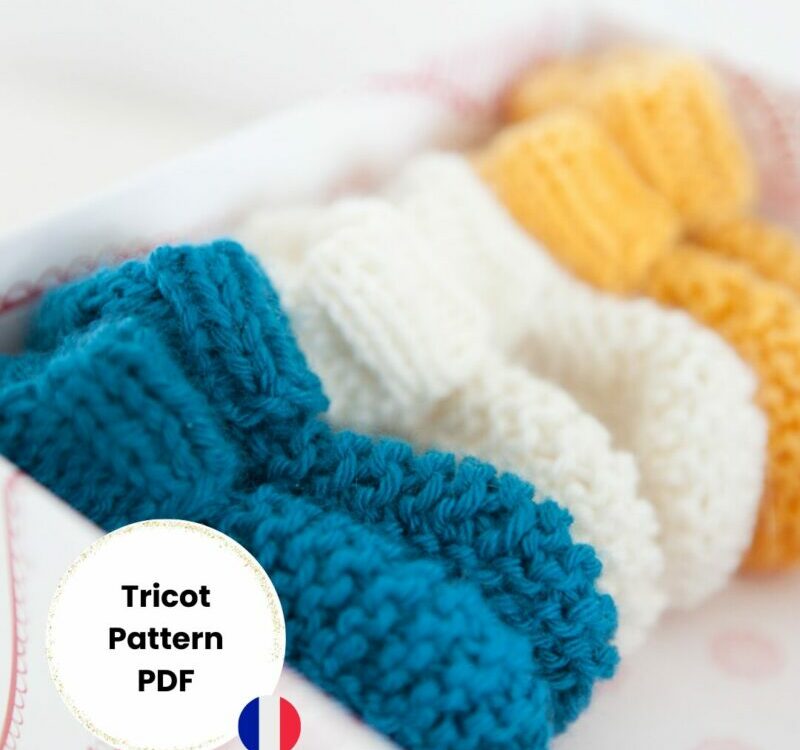Tutoriel Chaussons Bebe - Modèle Charlie
