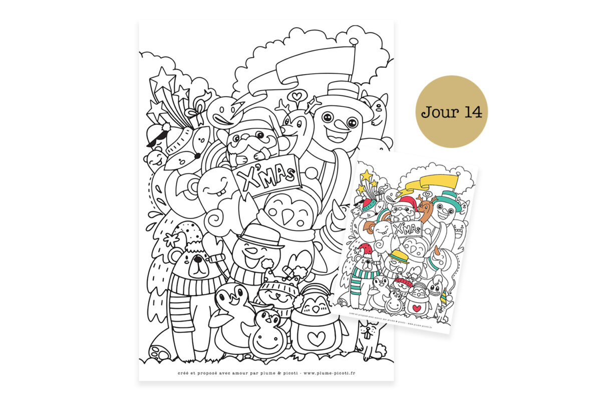 Coloriage de Noël à imprimer