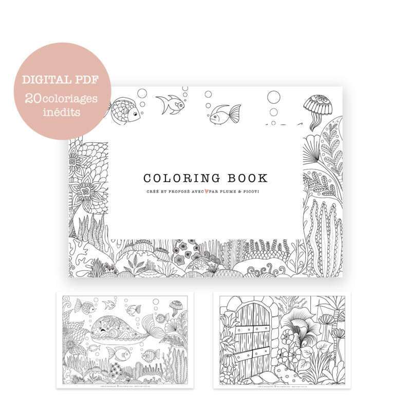Coloring Book – 19 coloriages à imprimer