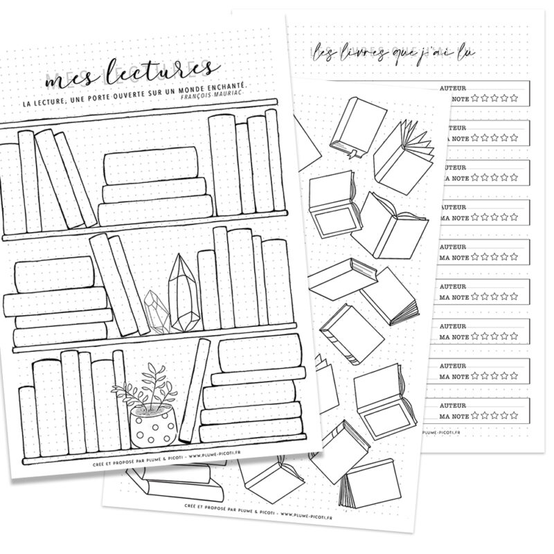 Mes livres à lire – Bujo printable