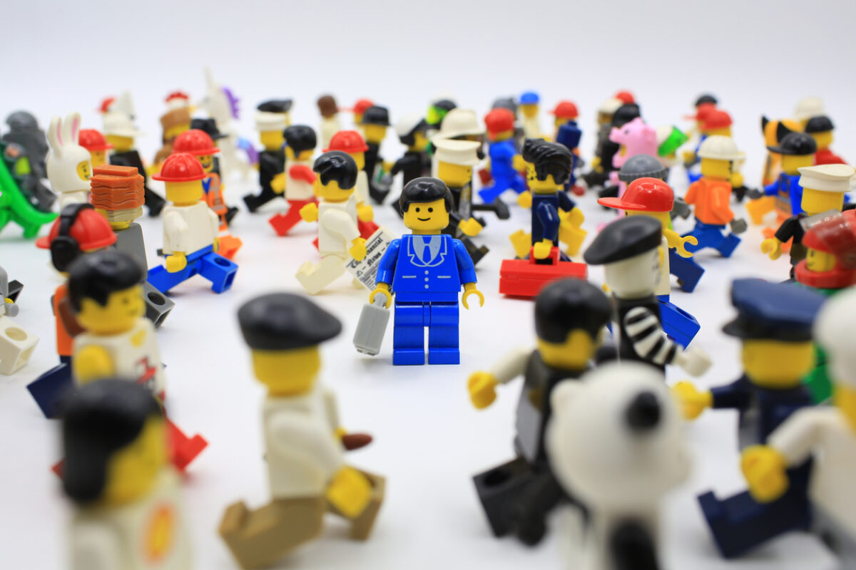 LEGO vrac occasion 5 pièces plates de différente taille et de couleur