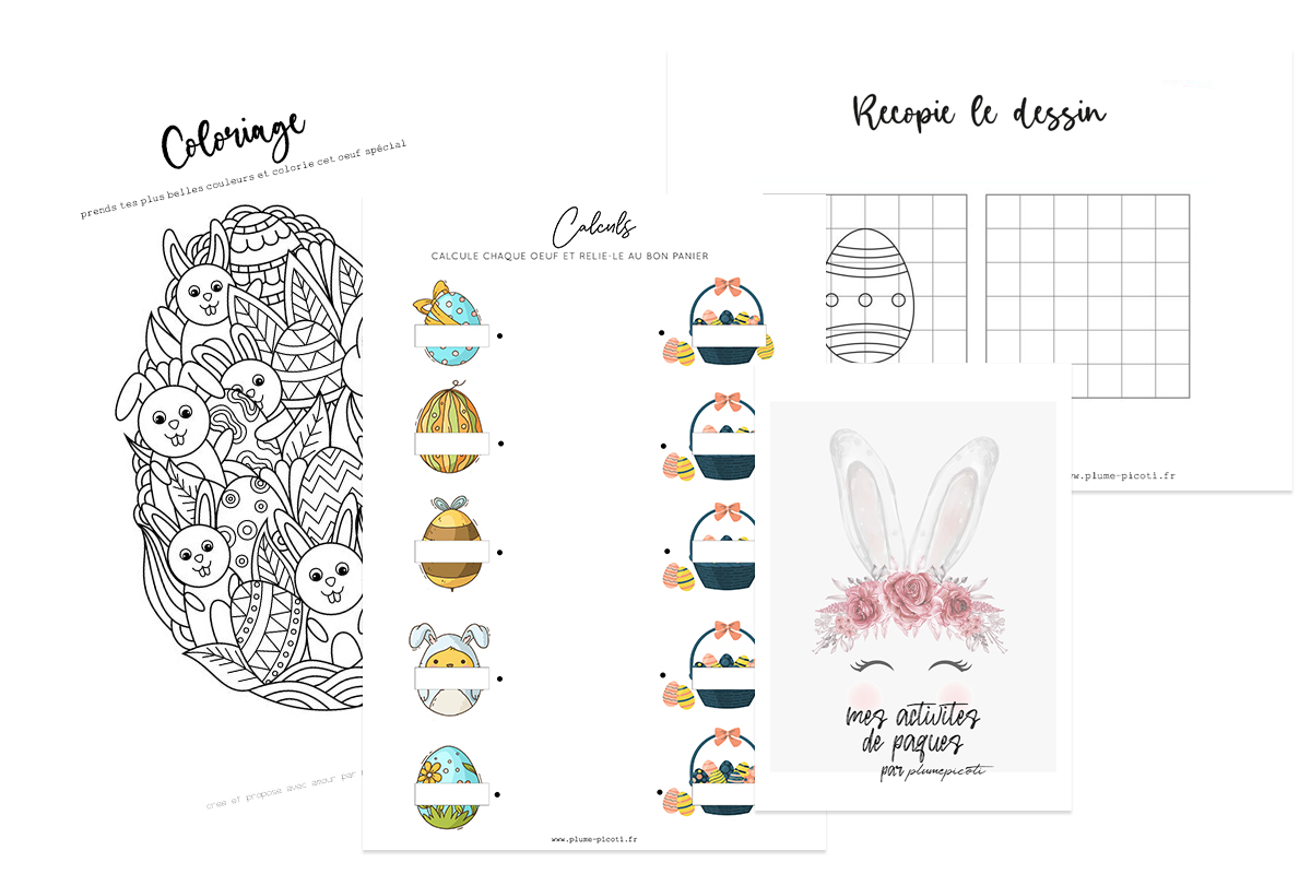 Cahier d'Activités de Pâques pour Enfants