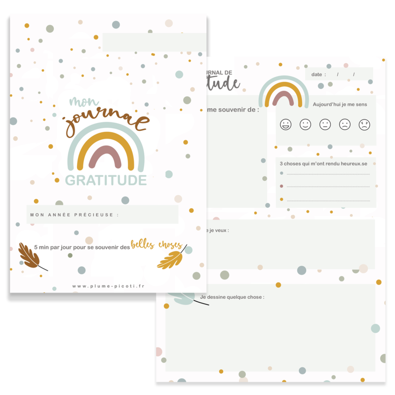 Mon journal de gratitudes (pour enfants)