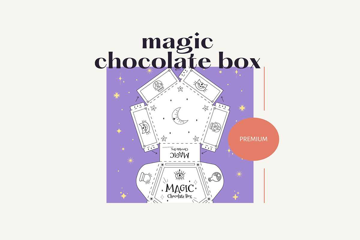 Magic Chocolate Box : Ta boîte de chocolat à imprimer et fabriquer toi même !