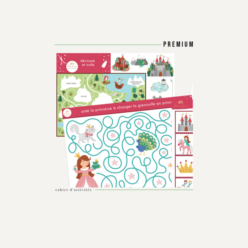 Cahier d’activités « contes de fées » à imprimer