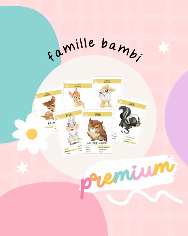 Extension jeu des 7 familles Disney : Bambi