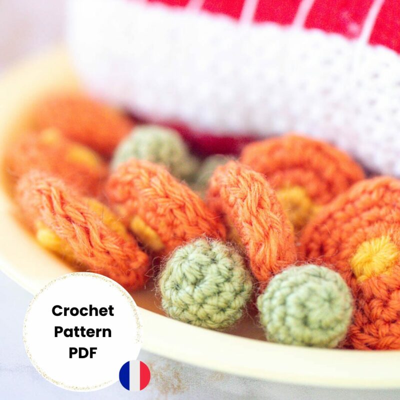 Tutoriel des petits pois carottes au crochet