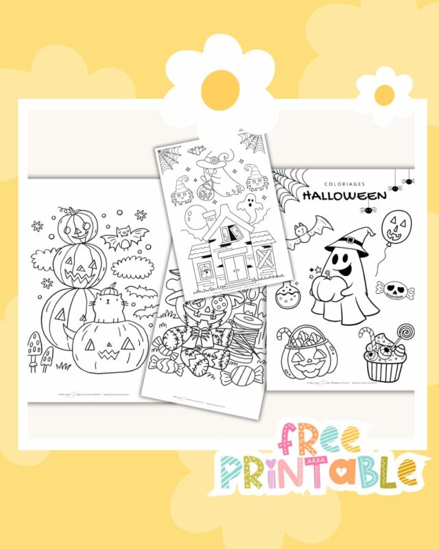 10 Coloriages d’Halloween à imprimer gratuitement