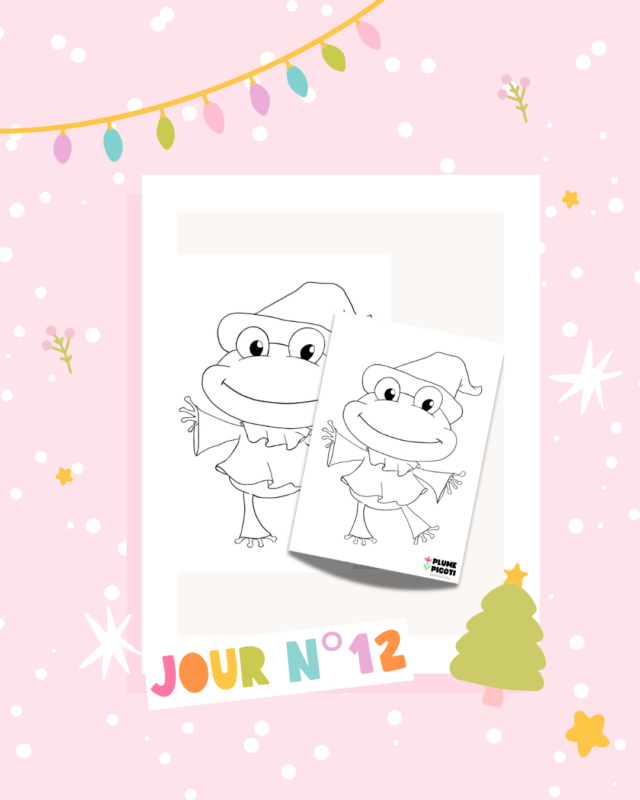 Coloriage Crapaud de Poucelina à imprimer