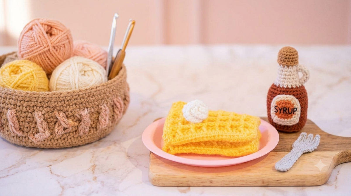 gaufre au crochet et sirop gaufre au crochet et sirop