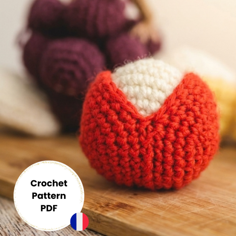 Tutoriels crochet faciles et gratuits : dinette et créations 11 babybel crochet